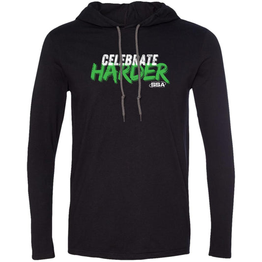 Celebrate Harder Rusty | Softstyle Comfort Long Sleeve Tee w/Hoodie